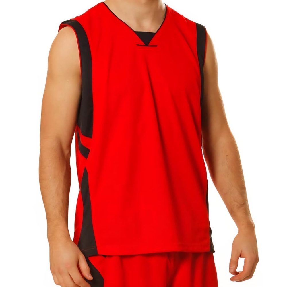 Vibrant Red Men's Sleeveless Tank Top